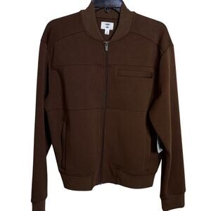Mode of One Men's Regular-Fit Full-Zip Track Jacket, dark walnut Small $80
